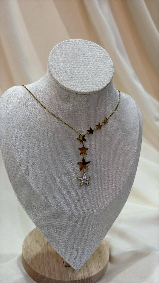 Star necklace with the last steres pendant