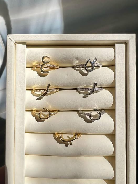 Arabic letter rings