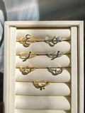 Arabic letter rings